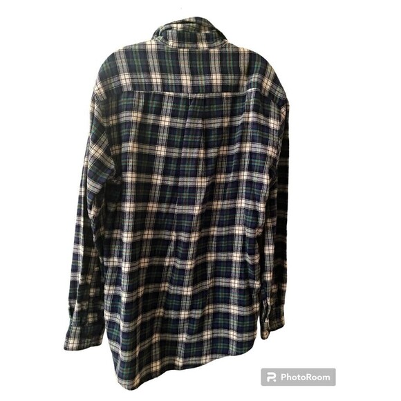 Croft&Barrow Green&Blue Men's Flannel Button-Down Shirt. Sz.L - Picture 2 of 4
